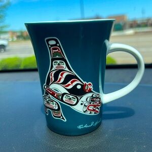 Richard Hunt totem art mug, NWOT